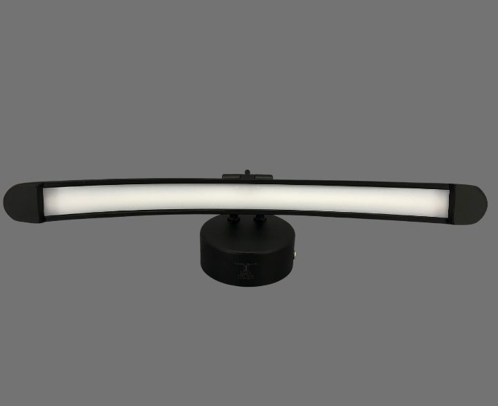 Goldstar LED Mirror Lamp Curve Shape 876-6 (ML12) Black Body Warm White Light-1